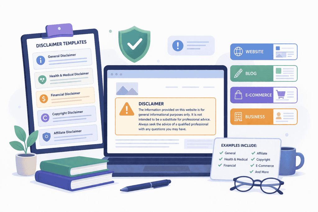 infographic showing Disclaimer Examples