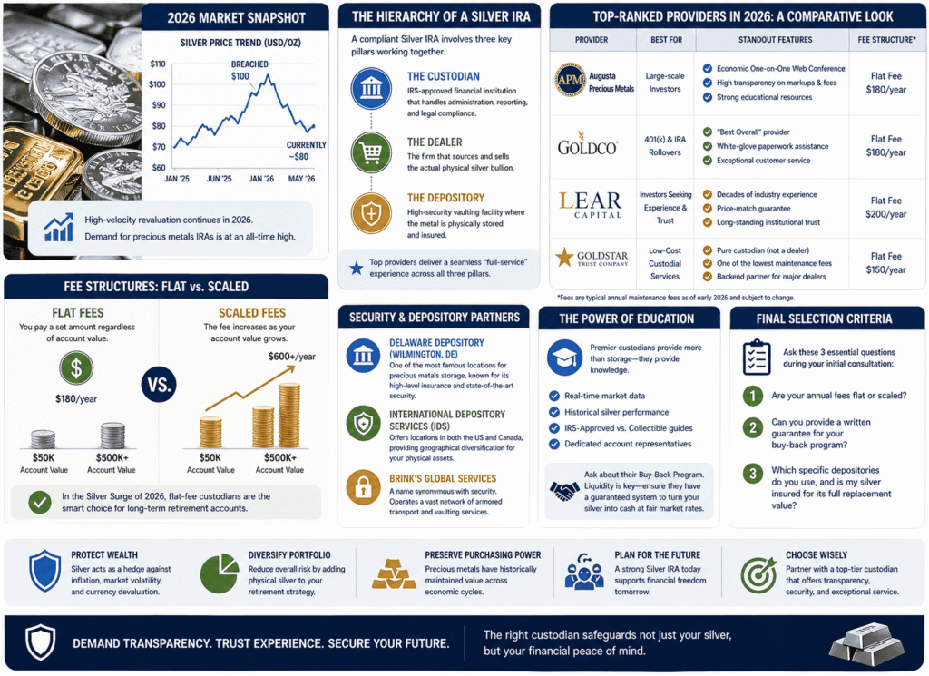 infographic image showing 2026 Precious Metals Market: Trends, Forecasts, and Retirement Strategies