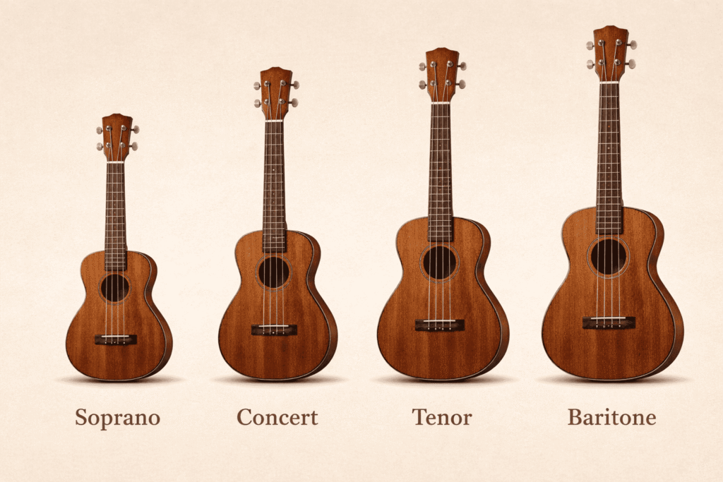 Image showing types of ukulele