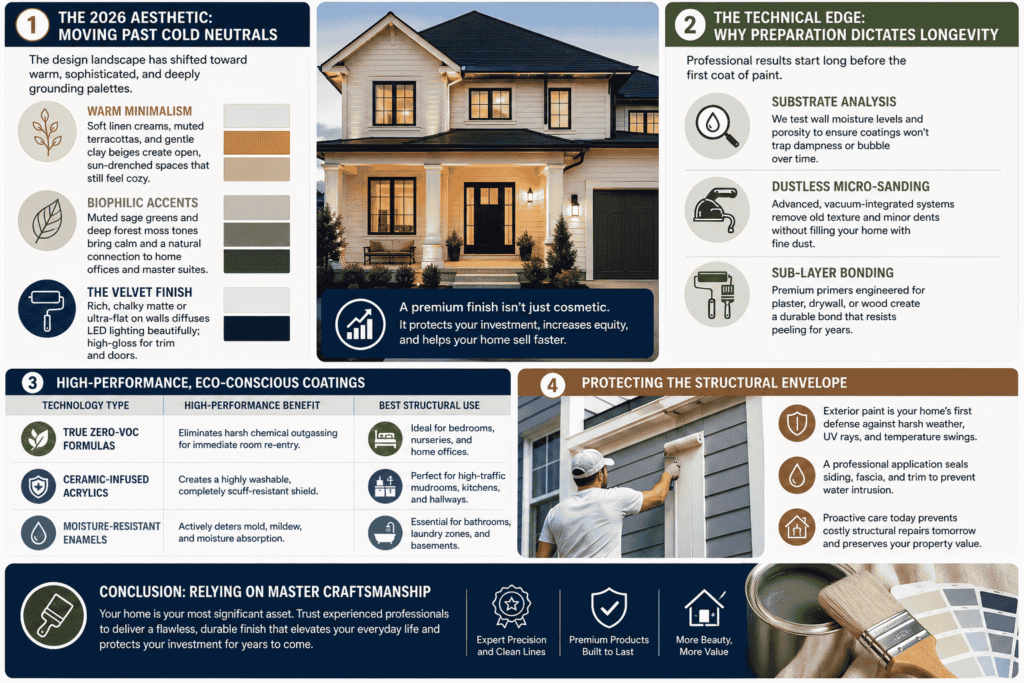 Infographic image is showing how to elevate property value through flawless finishes
