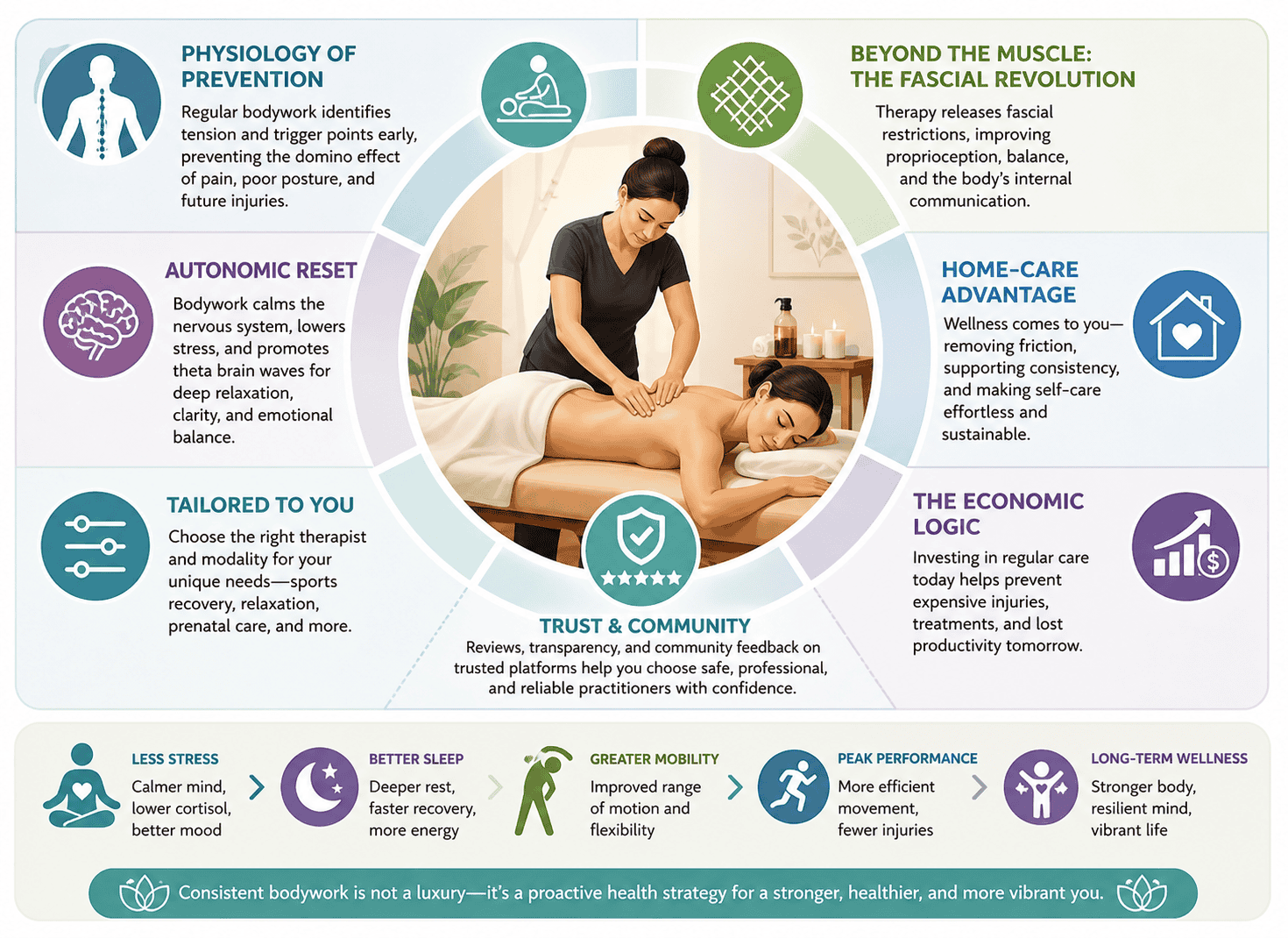 Infographic image is showing graphic related to long-term health strategy