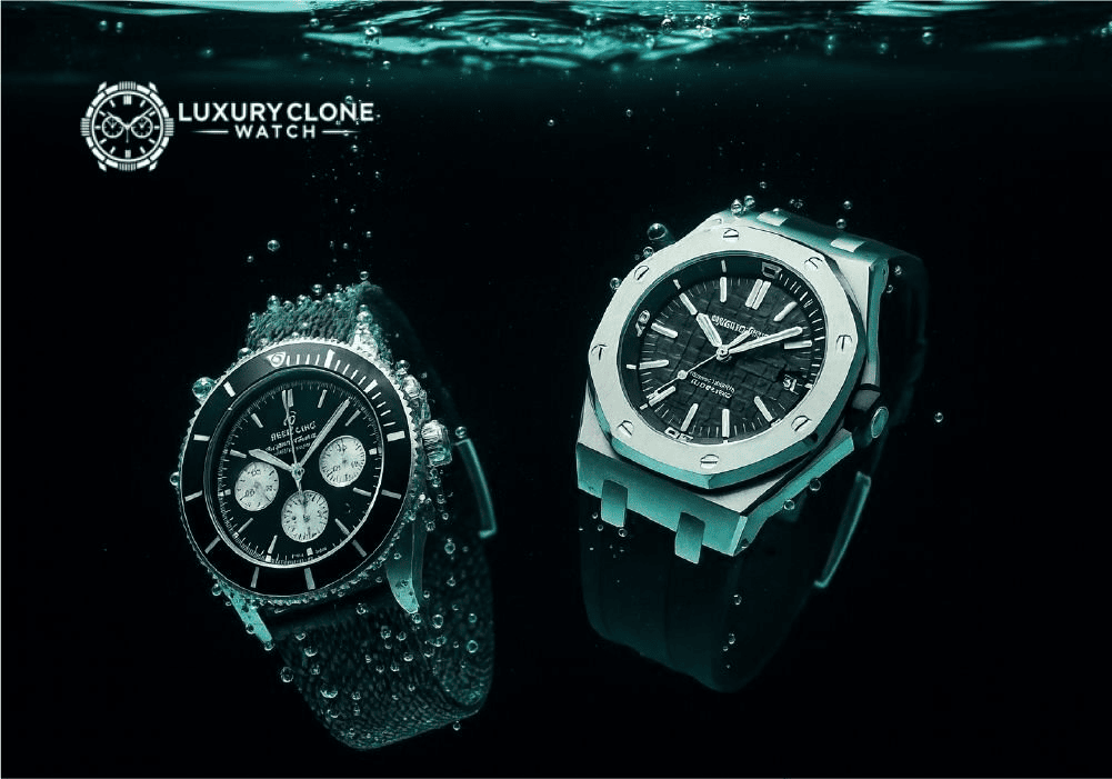 Luxury replica watches underwater