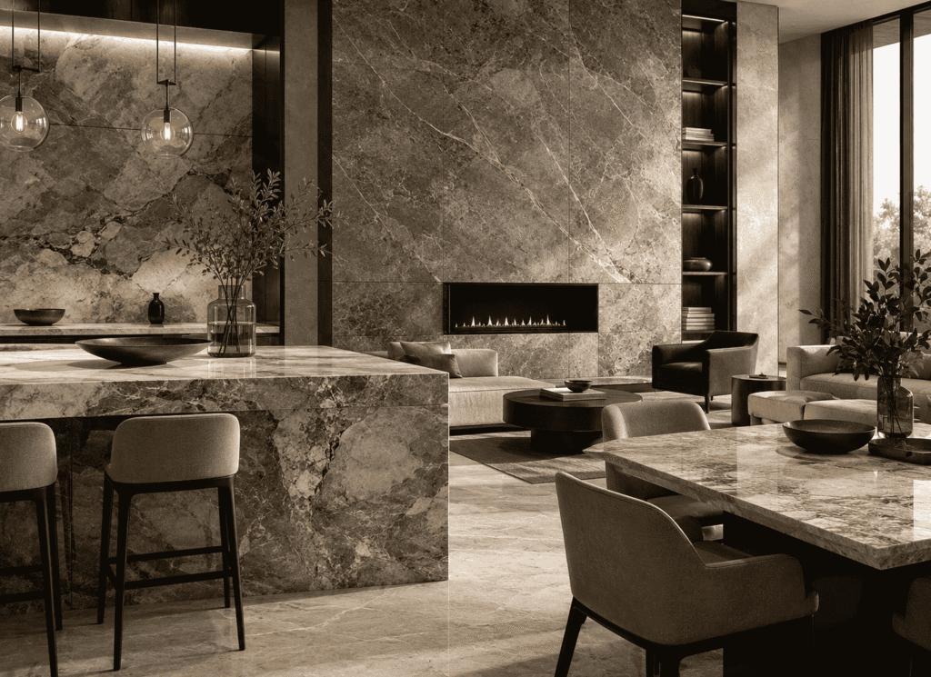The Interior Architecture of Premium Natural Stone Slabs
