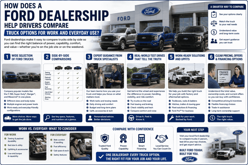 Ford Dealership Help Drivers Compare Truck Options