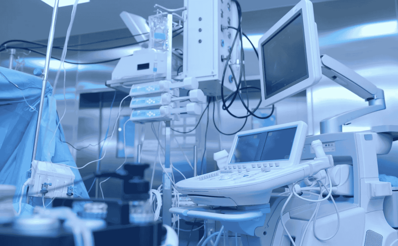 The image contains a healthcare machinery
