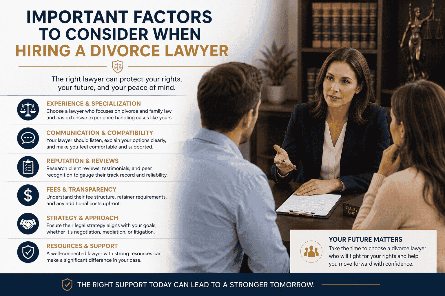 Important factors to consider when hiring a divorce lawyer