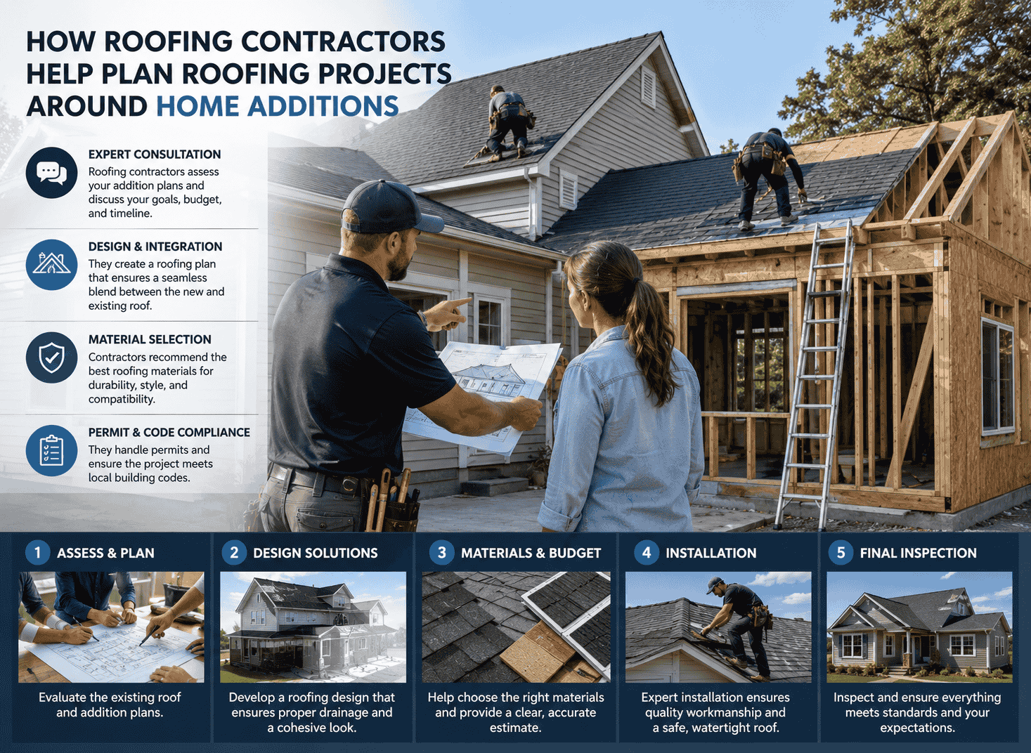 Roofing Projects Around Home Additions