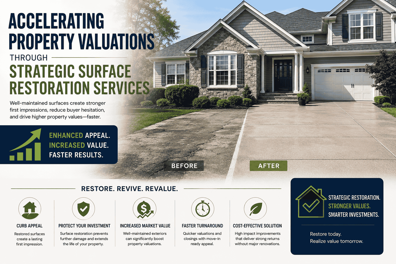 Accelerating Property Valuations Through Strategic Surface Restoration Services