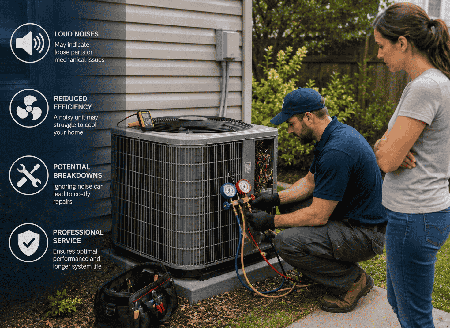 Why Air Conditioning Service Matters When Your Outdoor Unit Runs Loudly