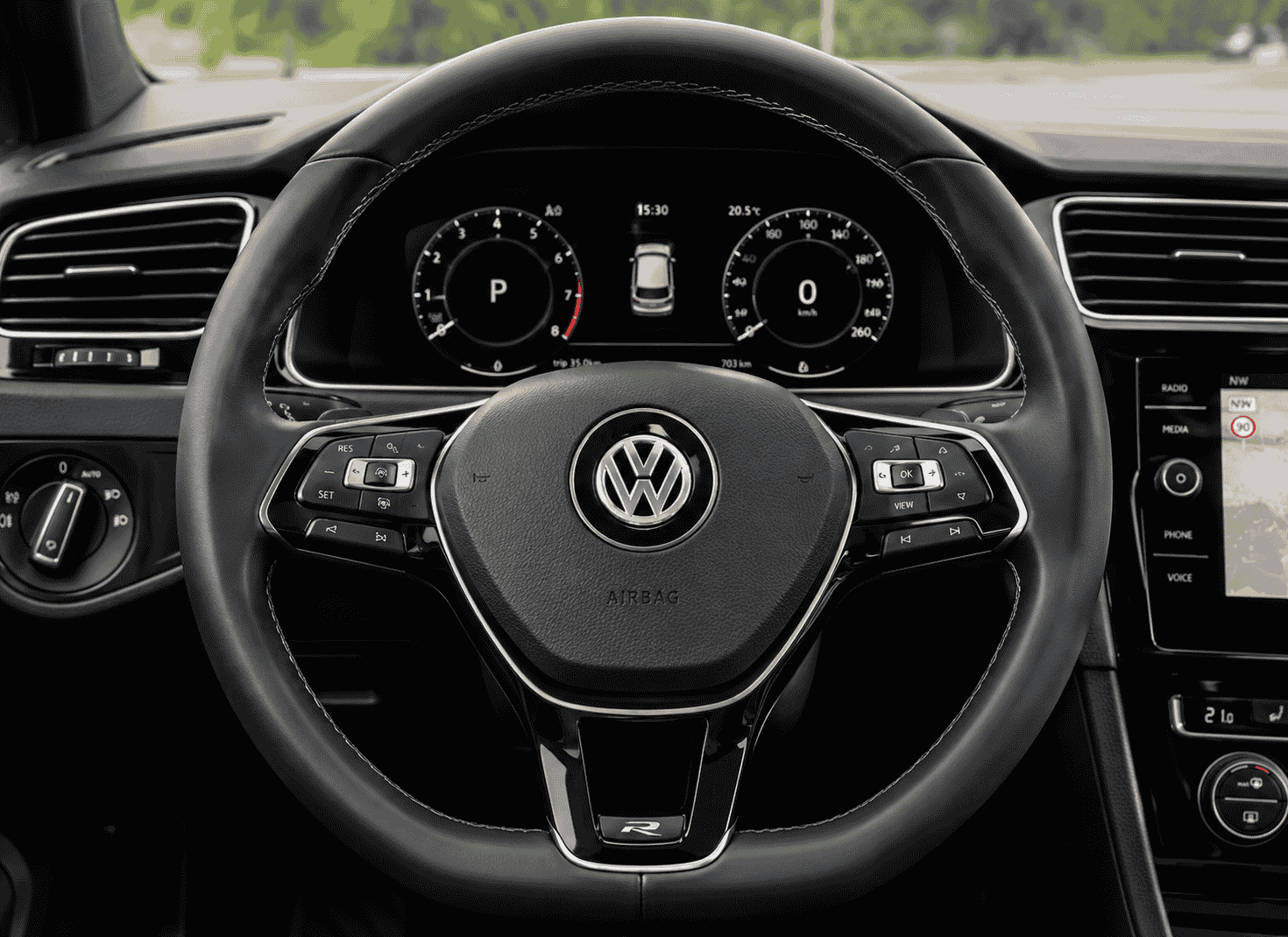 VW steering wheel