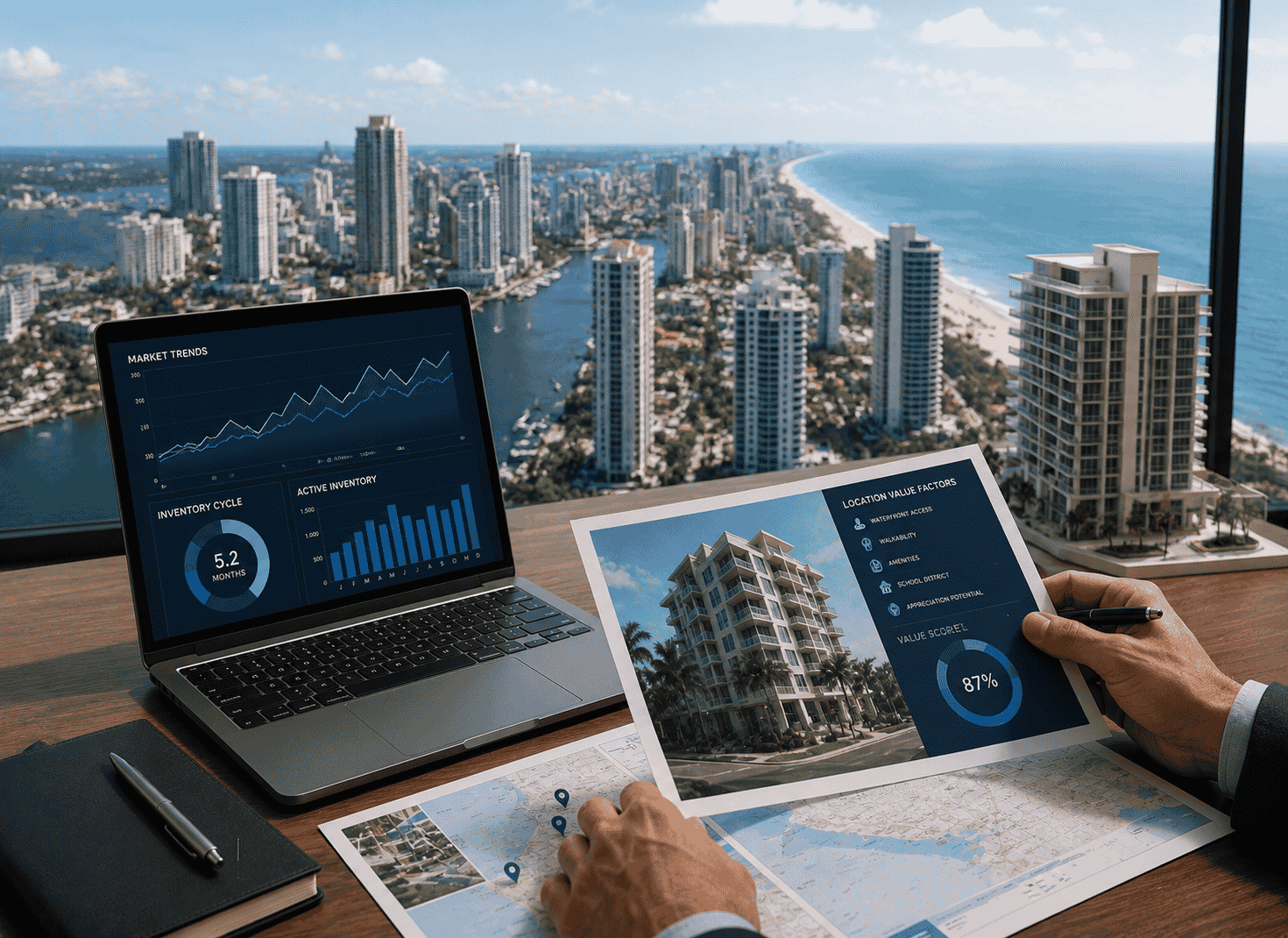 Analyzing Value Factors and Inventory Cycles in Urban Coastal Real Estate