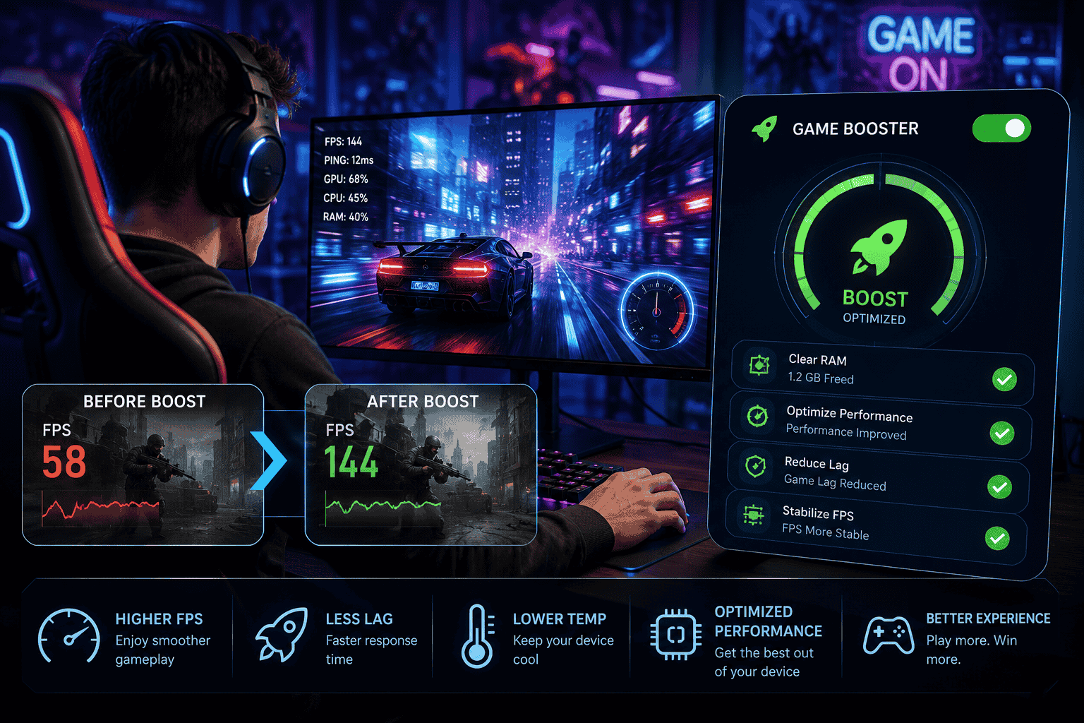 Game Booster and FPS Booster