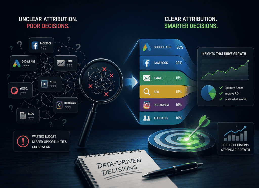 Marketing attribution infographic image
