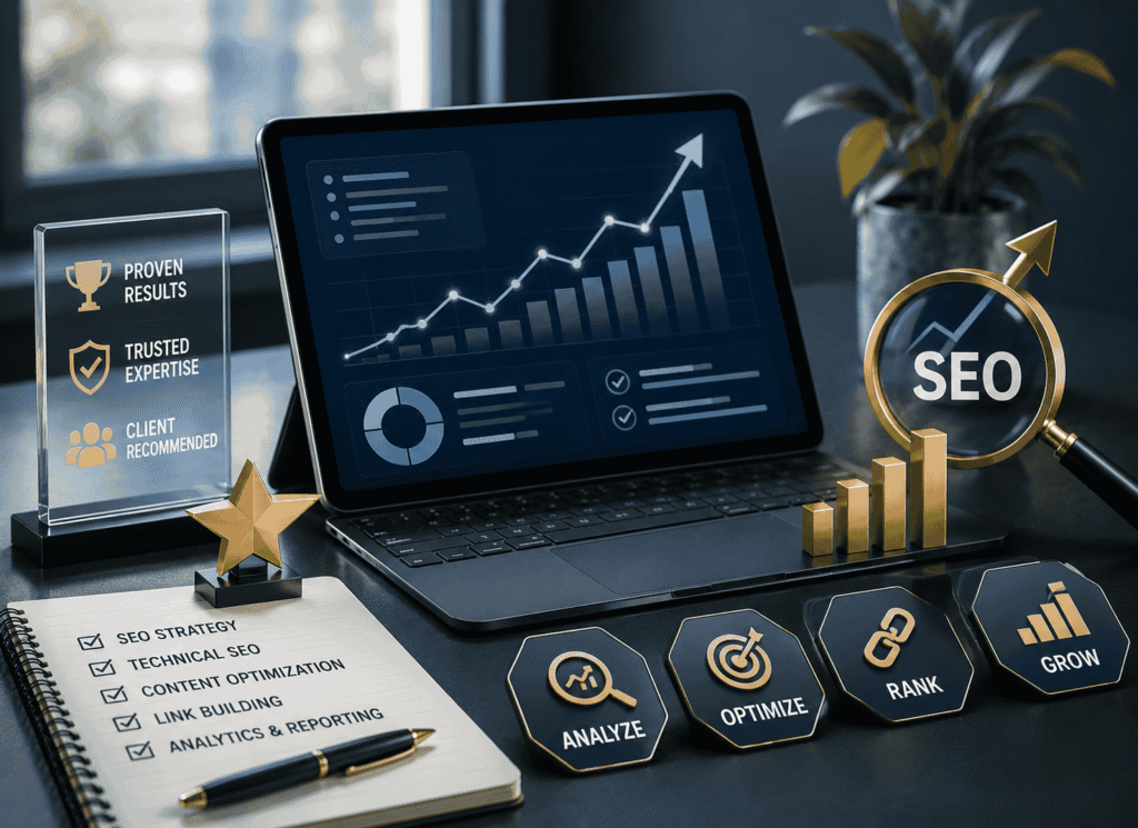 SEO growth graphics