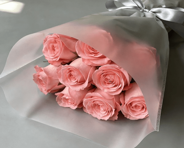 Plastic flower packaging