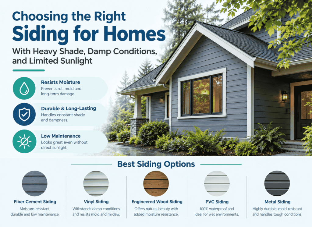 Choosing the Right Siding for Homes infographic